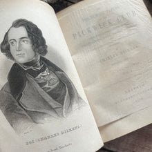 Load image into Gallery viewer, 1842 The Pickwick Papers by Charles Dickens Rebound Two Volume Books
