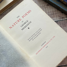 Load image into Gallery viewer, 1907 The Nature Poems of George Meredith; with Black and White Plates
