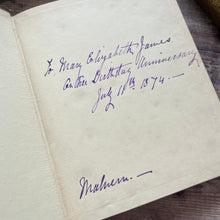 Load image into Gallery viewer, 1870 Heber&#39;s Hymns Mid Victorian 19th Century Purple Floral Binding Book Faded
