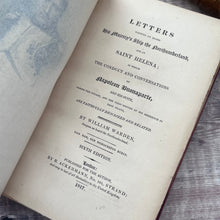 Load image into Gallery viewer, 1817 Letters Written On Board the Northumberland; Half Morocco Riviere Binding
