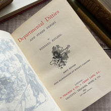 Load image into Gallery viewer, 1897 Departmental Ditties and Other Verse by Rudyard Kipling Half Calf Leather Book
