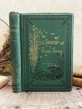 Load image into Gallery viewer, 1875 Little Snowdrop and Her Golden Casket; Beautiful Floral Cloth Antique Book
