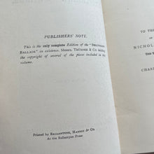 Load image into Gallery viewer, 1905 The Breitmann Ballads by Charles Leland Beautiful Floral Binding Edwardian Book
