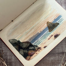 Load image into Gallery viewer, Edwardian Full Leather Book; with Original Verse, Watercolours and Drawings
