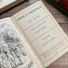 Load image into Gallery viewer, 1942 Pride and Prejudice by Jane Austen Illustrated by Charles E Brock Vintage Book
