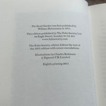 Load image into Gallery viewer, 2011 The Secret Garden by Frances Hodgson Burnett; Folio Society Book with Slipcase
