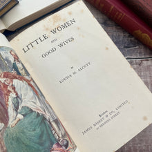 Load image into Gallery viewer, Little Women and Good Wives by Louisa May Alcott Edwardian Art Nouveau Book
