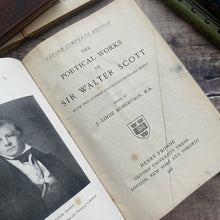 Load image into Gallery viewer, The Poetical Works of Sir Walter Scott; Quarter Bound Vellum Book
