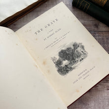 Load image into Gallery viewer, 1858 The Grave A Poem by Robert Blair Fine Cloth Binding Victorian Book
