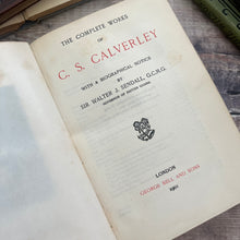 Load image into Gallery viewer, 1902 Works of C.S.Calverley; Half Vellum Art Nouveau Binding
