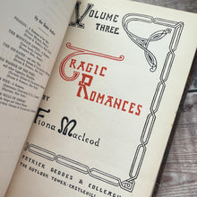 Load image into Gallery viewer, Tragic Romances by Fiona Macleod; Fine Half Calf Binding Early 20th Century
