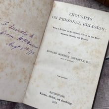 Load image into Gallery viewer, 1872 Thoughts on Personal Religion; Full Calf Leather Mid Victorian book
