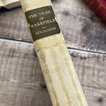 Load image into Gallery viewer, The Vicar of Wakefield by Oliver Goldsmith Quarter Bound Vellum Fine Binding Book
