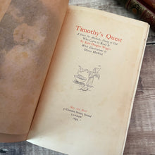 Load image into Gallery viewer, 1895 Timothy&#39;s Quest by Kate Douglas Wiggin Late Victorian Illustrated Book
