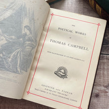 Load image into Gallery viewer, The Poetical Works of Thomas Campbell Beautiful Victorian Cloth Bindng
