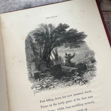 Load image into Gallery viewer, 1858 The Grave A Poem by Robert Blair Fine Cloth Binding Victorian Book
