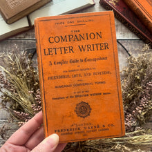 Load image into Gallery viewer, The Companion Letter Writer; Classic Victorian era Etiquette and Correspondence Guide
