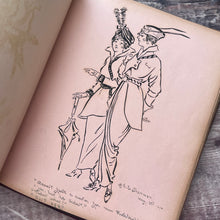 Load image into Gallery viewer, Full Leather Manuscript Book with Snakeskin Effect; with Drawings, Verses, Autographs
