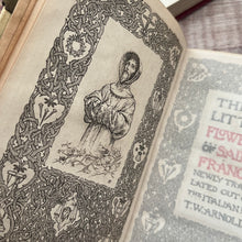 Load image into Gallery viewer, 1903 The Flowers of St Francis Full Vellum Binding with Cherub Metal Clasps
