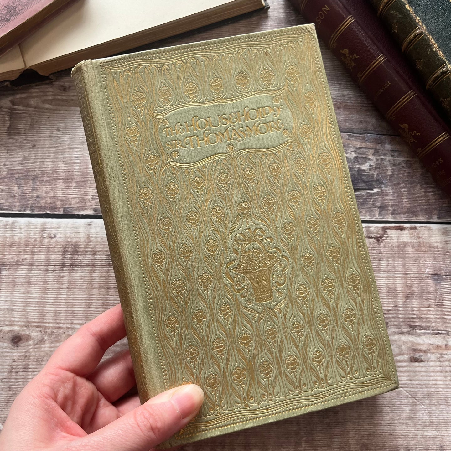 1906 The Household of Sir Thomas More by Anne Manning Illustrated English Idylls Book