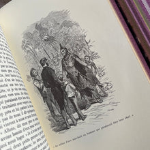 Load image into Gallery viewer, Collection of Three French Books by Comtesse de Segur; Floral Lilac Bindings 1979
