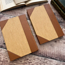 Load image into Gallery viewer, Collection of 2 Half Leather 1920&#39;s Anatole French Antique Books Marbled Edges
