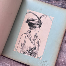 Load image into Gallery viewer, Full Leather Manuscript Book with Snakeskin Effect; with Drawings, Verses, Autographs
