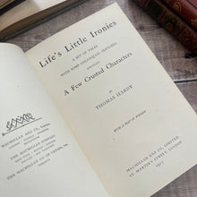 Load image into Gallery viewer, Collection of 2 Half Leather Thomas Hardy Books Marbled Edges Early 1920&#39;s
