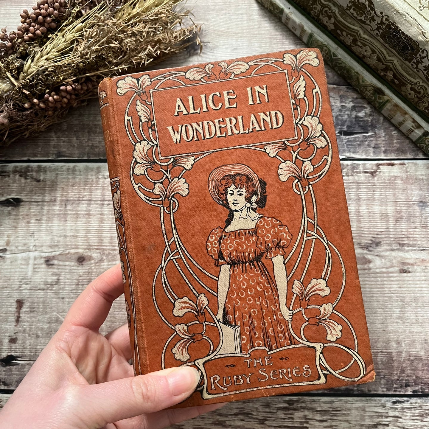Alice in Wonderland by Lewis Carroll Rare Binding The Ruby Series Antique Book