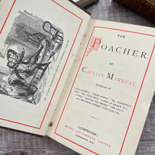 Load image into Gallery viewer, The Poacher by Captain Marryat; Beautiful Floral Binding Antique Book
