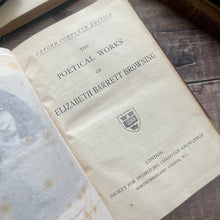 Load image into Gallery viewer, Elizabeth Barrett Browning's Poetical Works In Fine Half Vellum Binding
