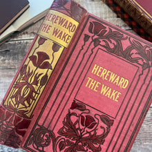 Load image into Gallery viewer, Hereward the Wake By Charles Kingsley Art Nouveau Pink Antique Book

