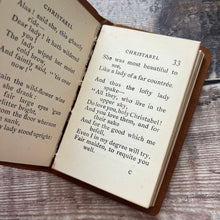 Load image into Gallery viewer, Christabel by Samuel Taylor Coleridge Miniature Yapp Leather Suede Binding Antique Book
