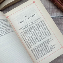 Load image into Gallery viewer, The Poetical Works of William Cowper Late Victorian Illustrated Floral Book
