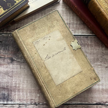 Load image into Gallery viewer, Victorian Hand Written Accounting Book with Clasp and Marbled Edges
