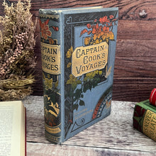 Load image into Gallery viewer, Captain Cook&#39;s Voyage with Colour Illustrations19th Century Book Floral Binding
