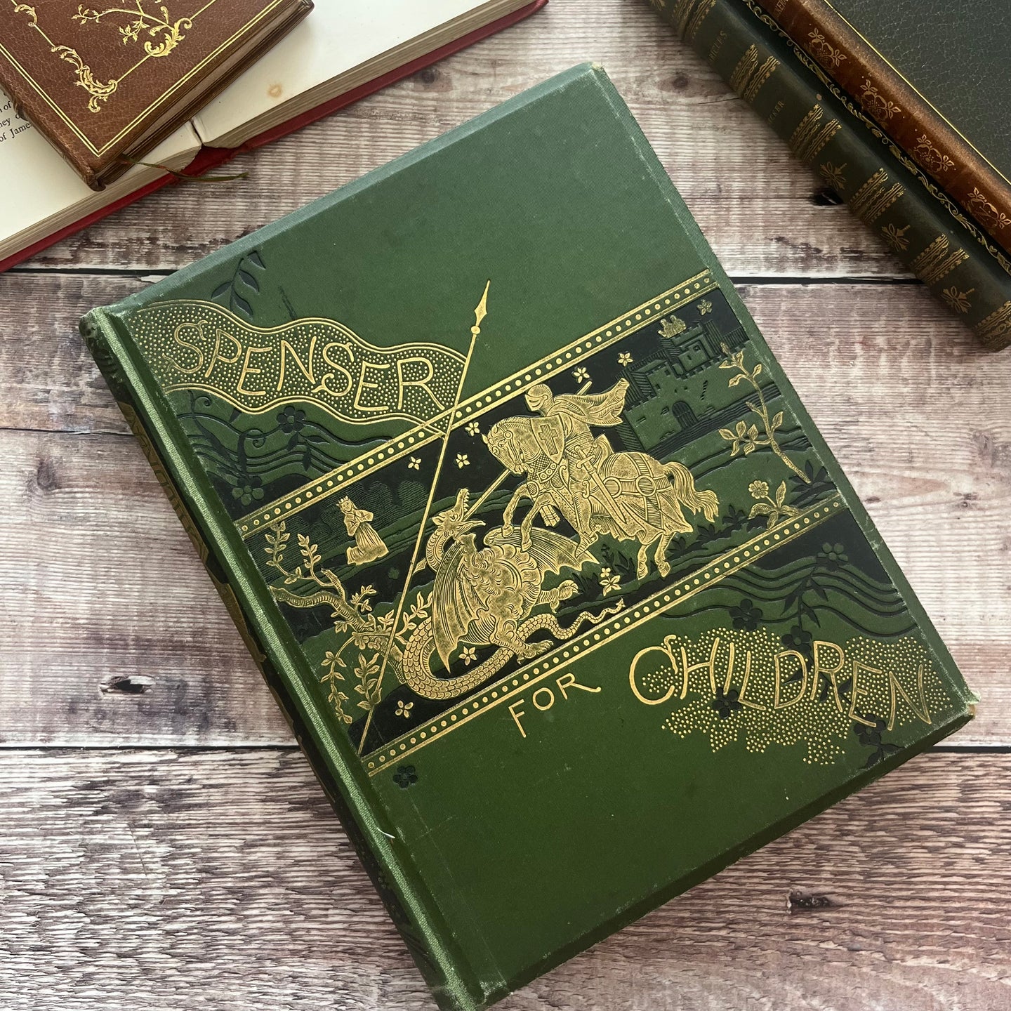 1878 Spenser for Children Illustrated with Colour Plates Mid Victorian Book