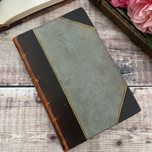 Load image into Gallery viewer, 1885 Gray's Poetical Works; Half Leather Book with Floral Decoration

