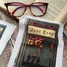Load image into Gallery viewer, Glass Cleaning Cloths with Beautiful Digital Art Work of Real Antique Books
