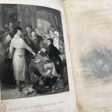 Load image into Gallery viewer, 1833 Single Volume of Tales of Fashionable Life by Maria Edgeworth Half Morocco Marbled
