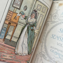 Load image into Gallery viewer, 1898 Sense and Sensibility by Jane Austen; Half Leather Binding with Colour Plates
