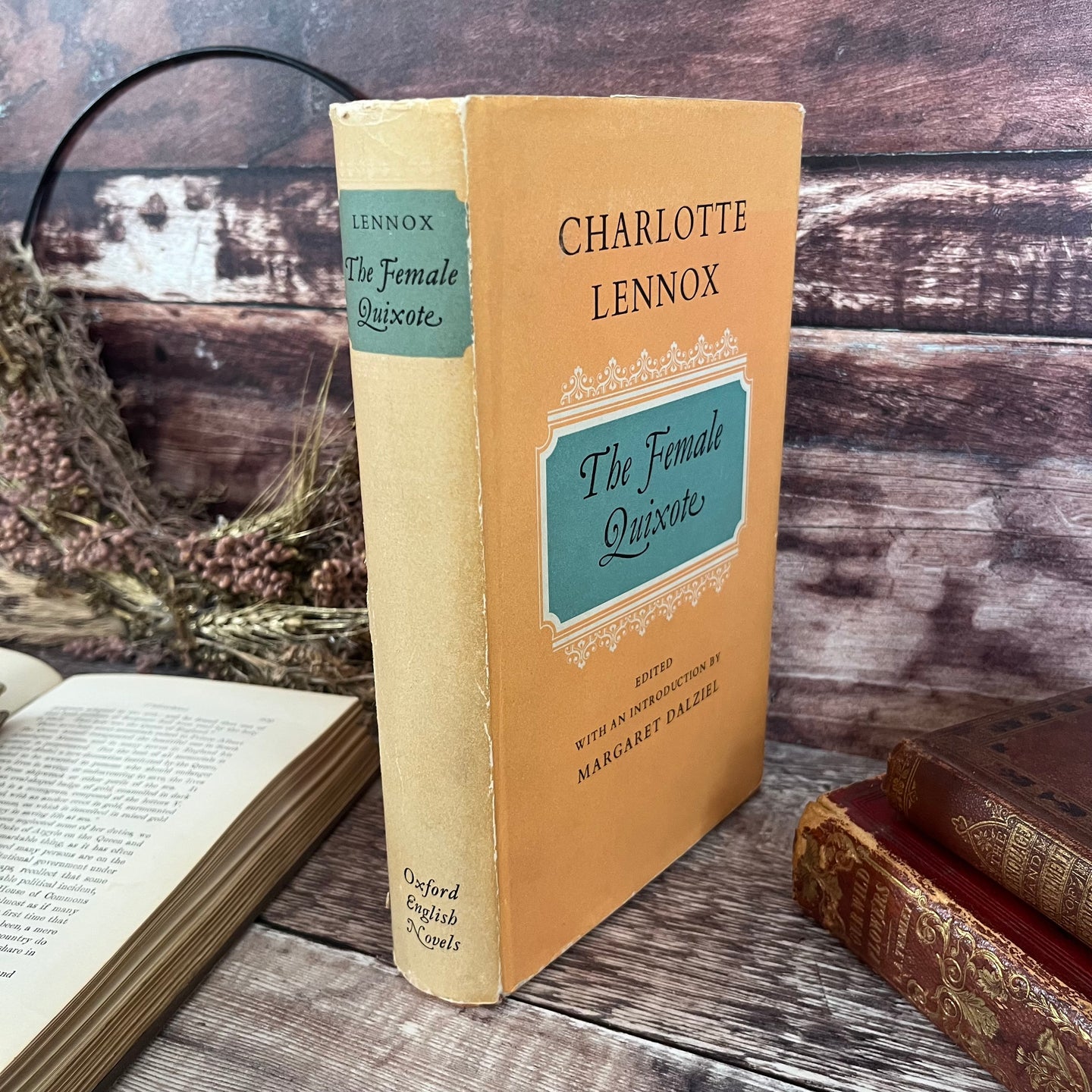 The Female Quixote by Charlotte Lennox 1970 Vintage Hardback with Dust Jacket