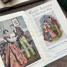 Load image into Gallery viewer, East Lynne by Mrs Henry Wood Beautiful Binding of a Reading Lady Book

