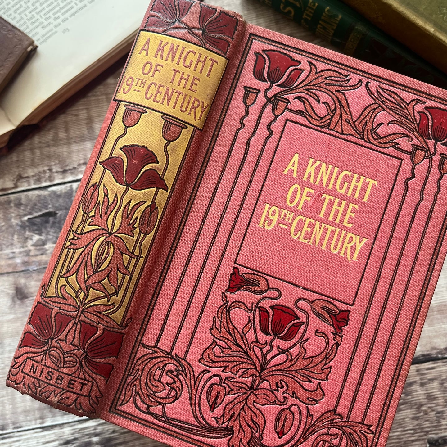 A Knight of the 19th Century by Rev E P Roe Art Nouveau Illustrated Antique Book