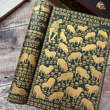 Load image into Gallery viewer, 1906 Scenes of Clerical Life by George Eliot Macmillan Binding Edwardian Book
