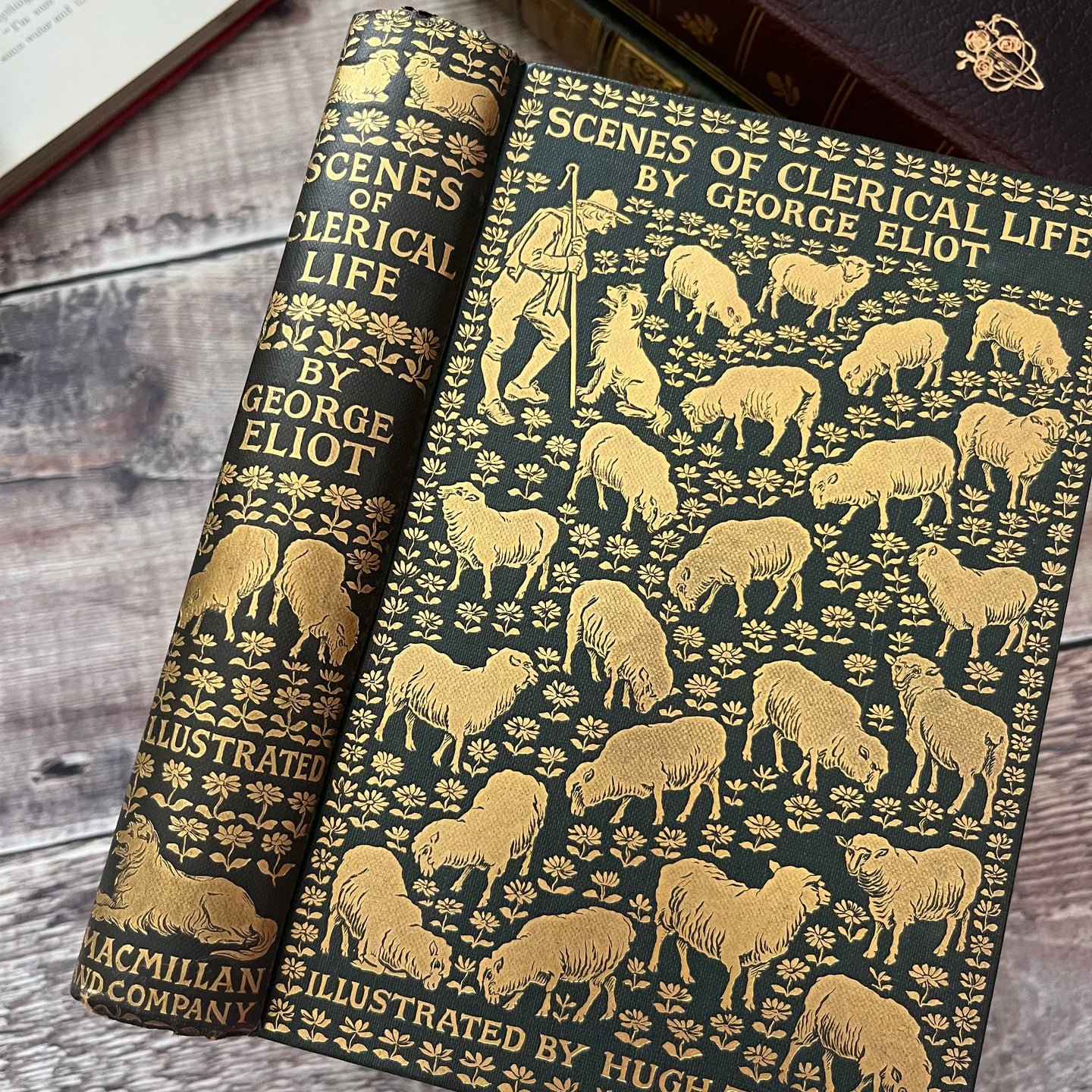 1906 Scenes of Clerical Life by George Eliot Macmillan Binding Edwardian Book