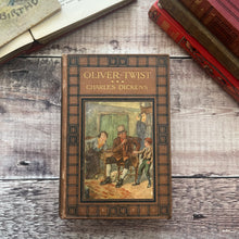 Load image into Gallery viewer, Oliver Twist by Charles Dickens Beautiful Antique Binding Illustrated Book
