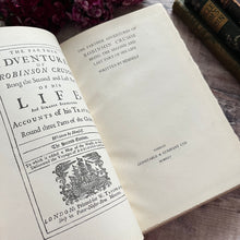 Load image into Gallery viewer, 1925 The Farther Adventures of Robinson Crusoe Classic Literature Book
