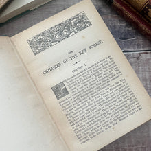 Load image into Gallery viewer, The Children of the New Forest by Captain Marryat Beautiful Art Nouveau Floral Book
