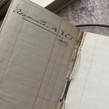 Load image into Gallery viewer, Edwardian Hand Written Accounting Book; Vellum Binding with Clasp
